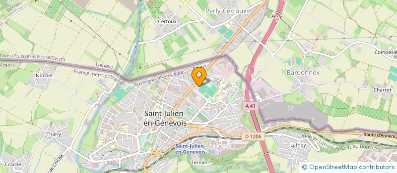 localisation de l'entreprise LE SOURIRE DU GALIEN  SAINT-JULIEN-EN-GENEVOIS