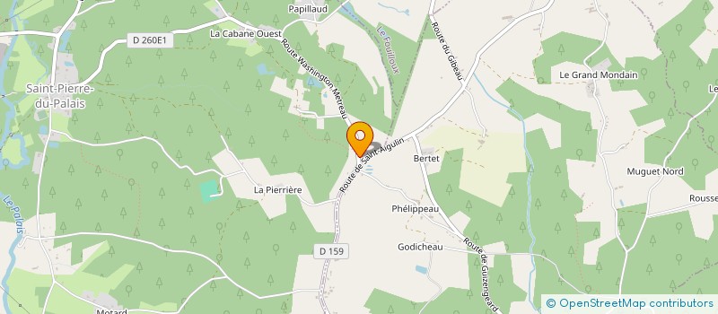 localisation de l'entreprise LE SOURIRE ETERNEL  SAINT-PIERRE-DU-PALAIS