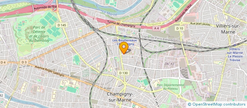 localisation de l'entreprise LE SOURIRE ETERNEL  CHAMPIGNY-SUR-MARNE