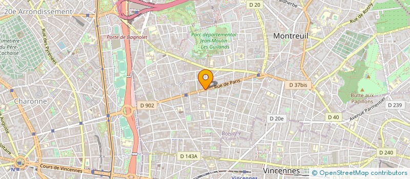 localisation de l'entreprise LE SOUS-BOIS à MONTREUIL