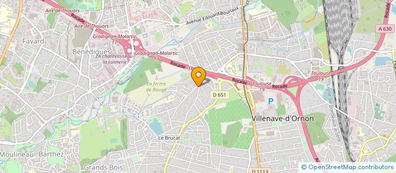 localisation de l'entreprise LE SOUS FLAMME  VILLENAVE-D'ORNON