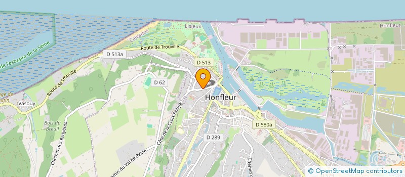 localisation de l'entreprise LE SOUS MARIN JAUNE à HONFLEUR