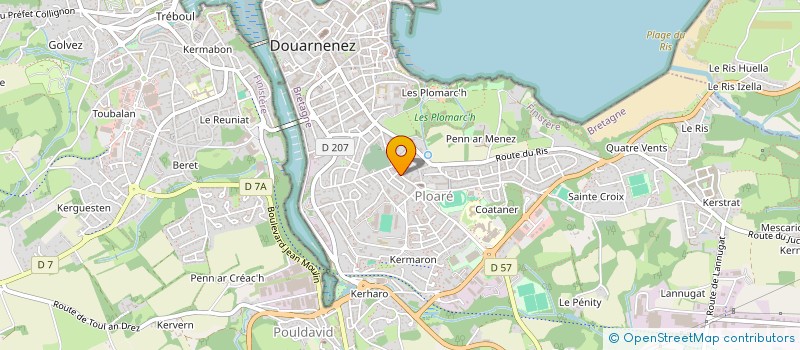 localisation de l'entreprise LE SOUS-SOL  DOUARNENEZ