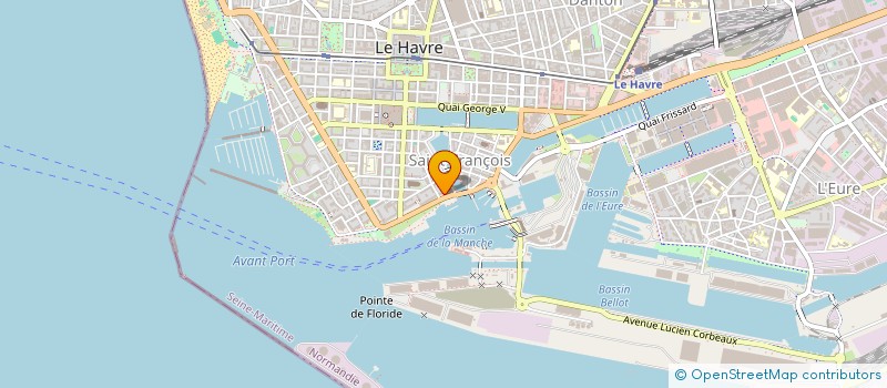 localisation de l'entreprise LE SOUTHAMPTON à LE HAVRE