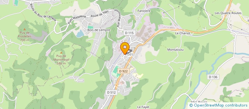 localisation de l'entreprise LE SOUVENIR 39-45 à YDES