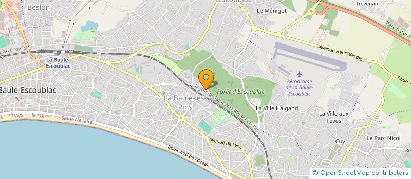 localisation de l'entreprise LE SOUVENIR FRANCAIS - COMITE DE LA BAULE à LA BAULE-ESCOUBLAC