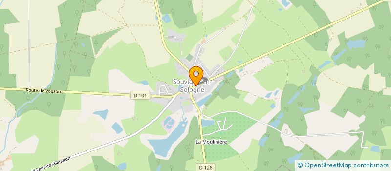 localisation de l'entreprise LE SOUVIGNOT  SOUVIGNY-EN-SOLOGNE