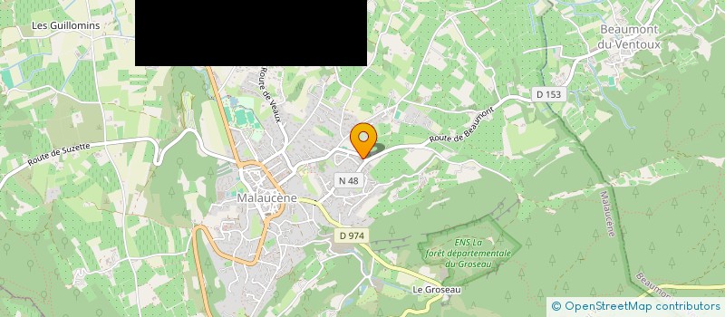 localisation de l'entreprise LE SPA DU VENTOUX  MALAUCENE