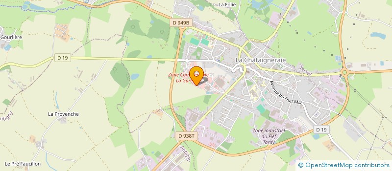 localisation de l'entreprise LE SPA MARINELYS à LA CHATAIGNERAIE