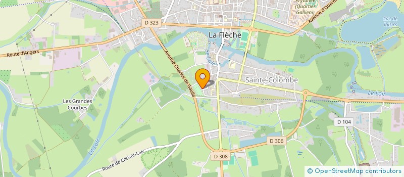 localisation de l'entreprise LE SPAG SOINS A DOMICILE : LE SOULAGEMENT PERMANENT POUR UNE AUTONOMIE GARANTIE  LA FLECHE