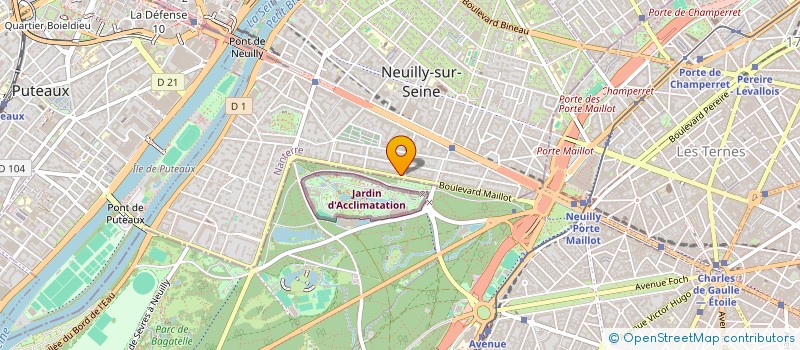 localisation de l'entreprise LE SPHINX à NEUILLY-SUR-SEINE