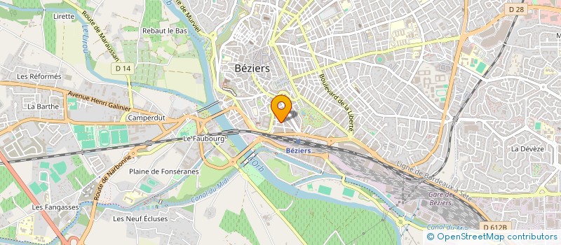 localisation de l'entreprise LE SPHINX à BEZIERS