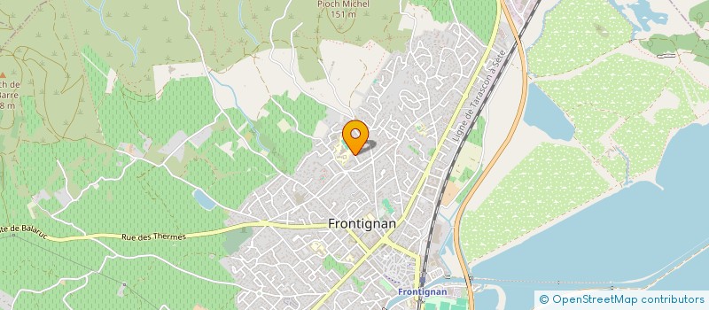 localisation de l'entreprise LE SPHINX 6 à FRONTIGNAN