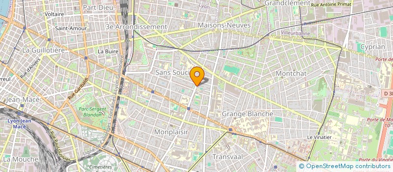 localisation de l'entreprise LE SPHINX PARK  LYON 3EME