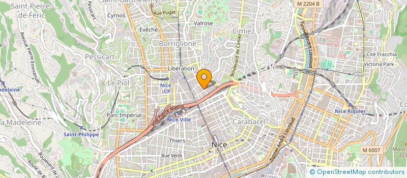 localisation de l'entreprise LE SPHYNX  NICE