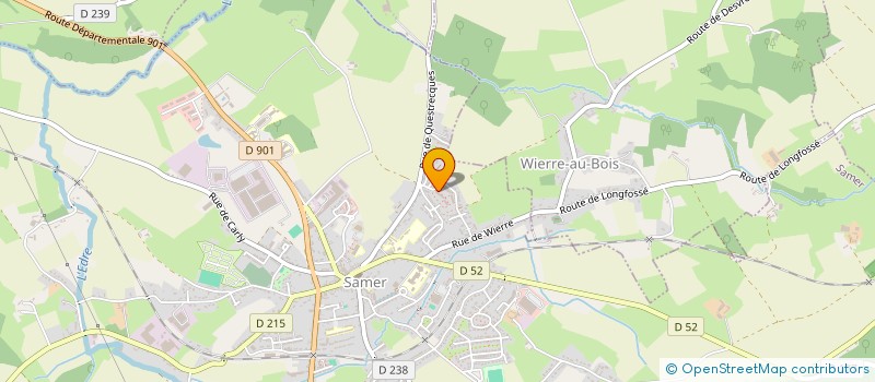 localisation de l'entreprise LE SPINA SUR LA COTE  SAMER