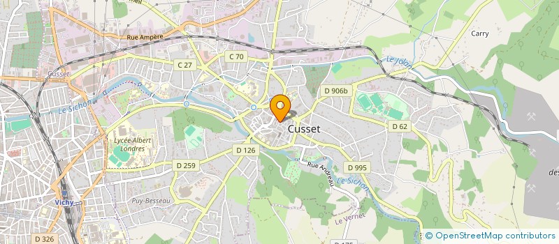 localisation de l'entreprise LE SPLENDIDE à CUSSET