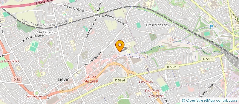 localisation de l'entreprise LE SPORTIF à LIEVIN