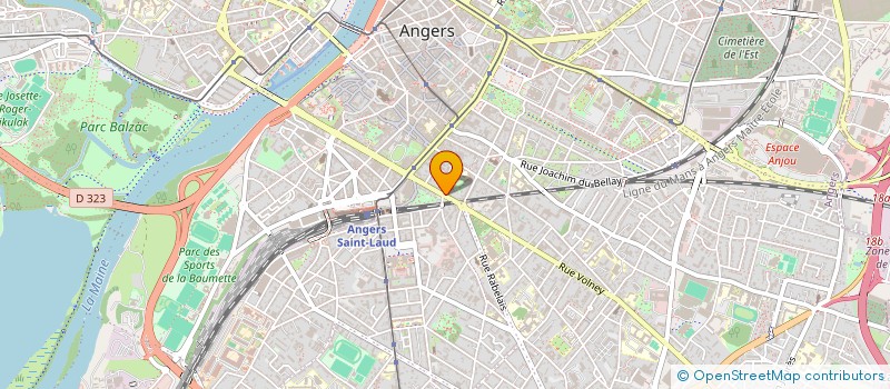 localisation de l'entreprise LE SPORTING à ANGERS