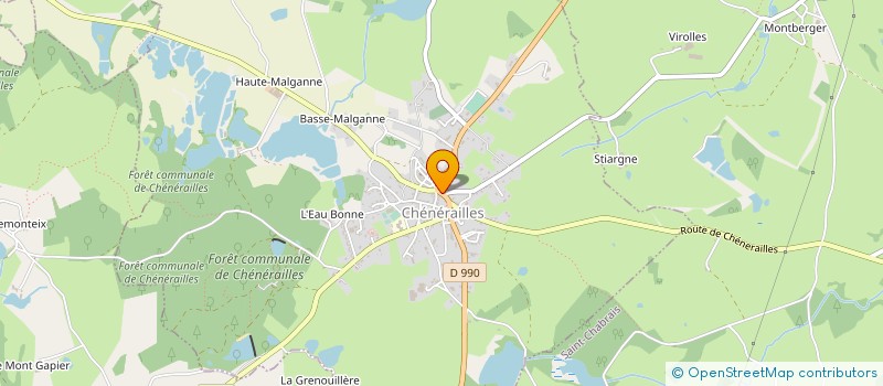 localisation de l'entreprise LE SPORTING BAR PMU BRASSERIE à CHENERAILLES