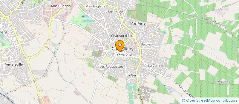 localisation de l'entreprise LE SPORTING DE CABES  CABESTANY