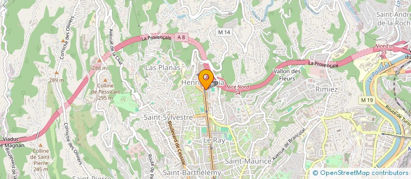 localisation de l'entreprise LE SPORTING NICE à NICE