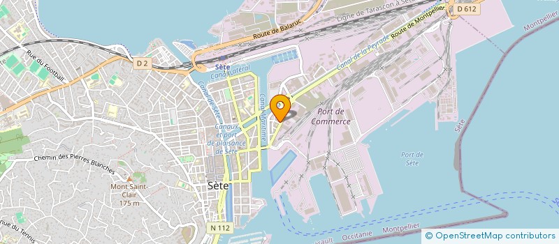 localisation de l'entreprise LE SPOT à SETE