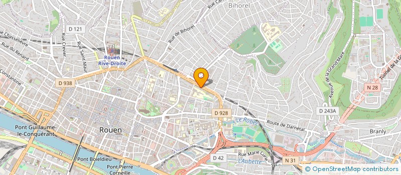 localisation de l'entreprise LE SPOT à ROUEN