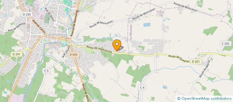 localisation de l'entreprise LE SPOT  CASTELJALOUX