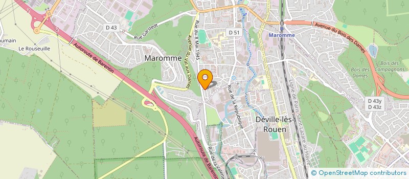 localisation de l'entreprise LE SPOT à ROUEN