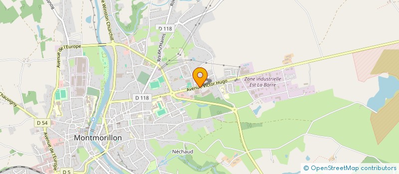 localisation de l'entreprise LE SPOT  MONTMORILLON