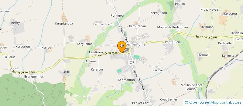 localisation de l'entreprise LE SPOT BRETON  QUEMENEVEN