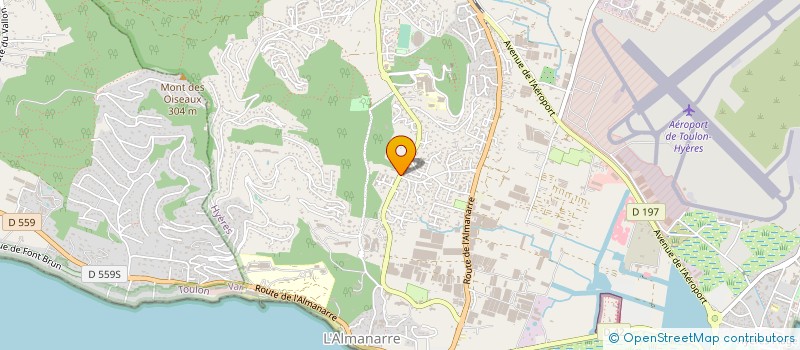 localisation de l'entreprise LE SPOT KITECENTER à HYERES