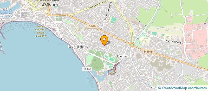 localisation de l'entreprise LE SPOT SABLAIS à LES SABLES-D'OLONNE