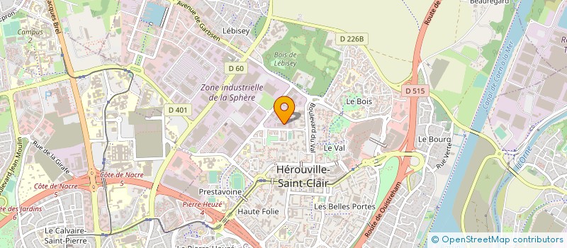 localisation de l'entreprise LE SPOT SARL  HEROUVILLE-SAINT-CLAIR