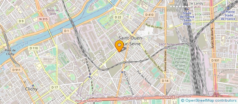 localisation de l'entreprise LE SQUALE à SAINT-OUEN-SUR-SEINE