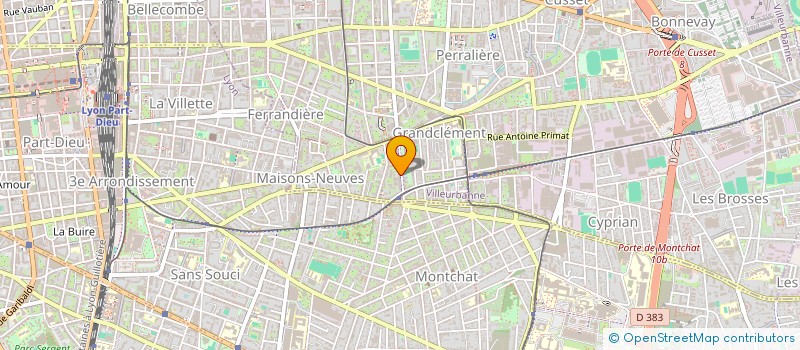 localisation de l'entreprise LE SQUALE  VILLEURBANNE