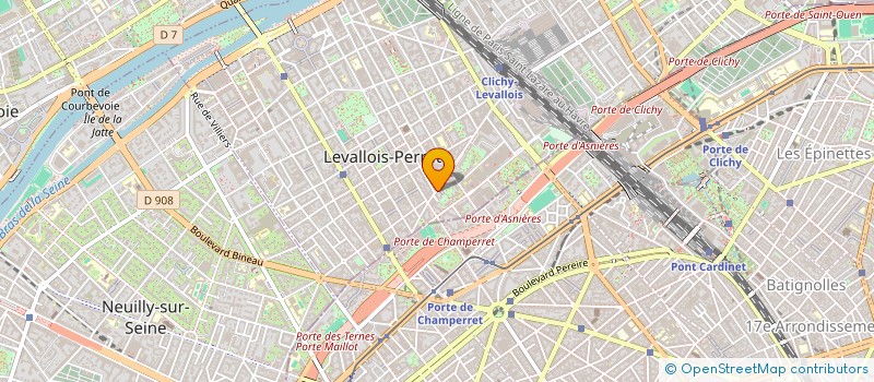 localisation de l'entreprise LE SQUARE à LEVALLOIS-PERRET