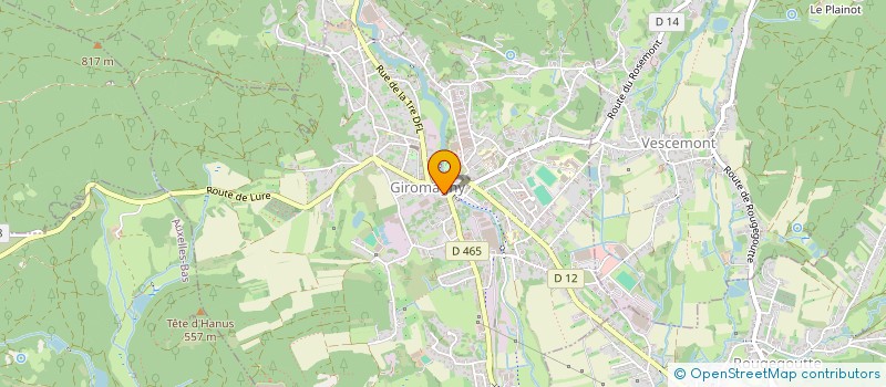 localisation de l'entreprise LE SQUARE à GIROMAGNY