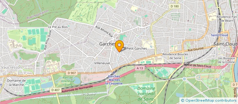 localisation de l'entreprise LE SQUARE à GARCHES