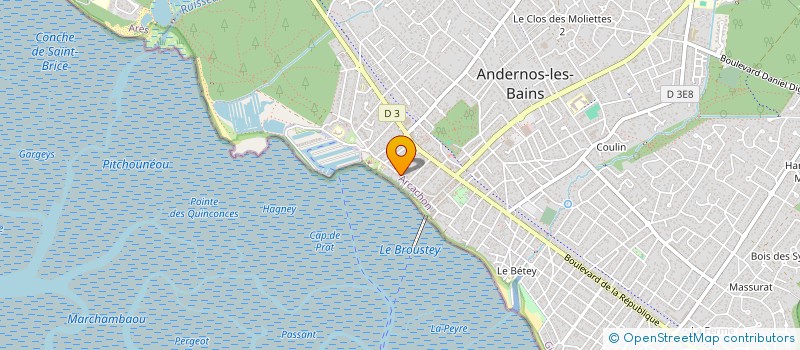 localisation de l'entreprise LE SQUARE  ANDERNOS-LES-BAINS