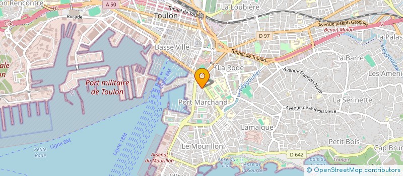 localisation de l'entreprise LE SQUARE à TOULON