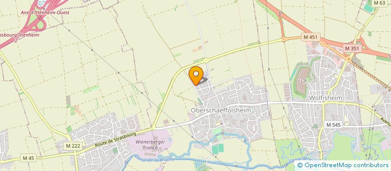 localisation de l'entreprise LE SQUARE D'OBER  OBERSCHAEFFOLSHEIM