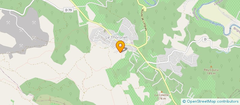 localisation de l'entreprise LE SQUARE DES POILUS  LE THORONET