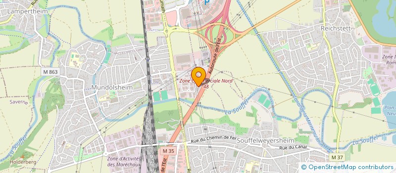 localisation de l'entreprise LE SQUARE L'AGENCEMENT AUTREMENT  MUNDOLSHEIM