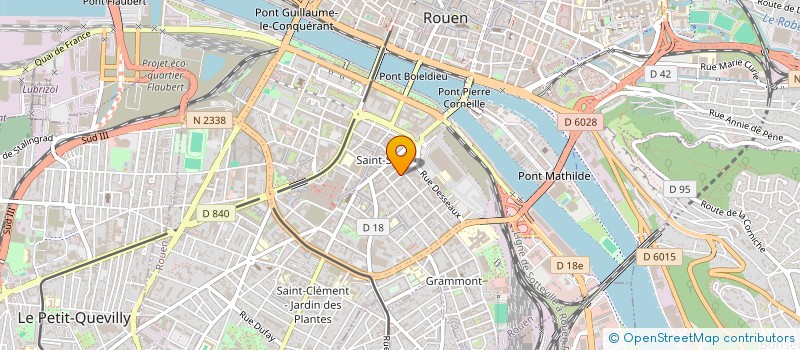 localisation de l'entreprise LE SQUARE LAFAYETTE à ROUEN