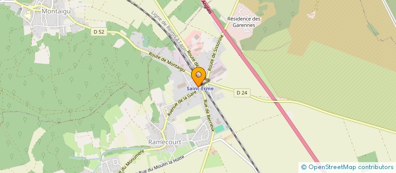 localisation de l'entreprise LE ST ERME CITY à SAINT-ERME-OUTRE-ET-RAMECOURT