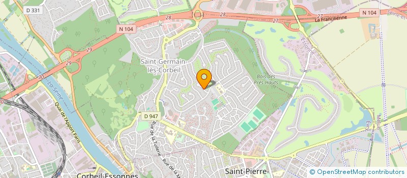 localisation de l'entreprise LE ST GERMAIN à SAINT-GERMAIN-LES-CORBEIL