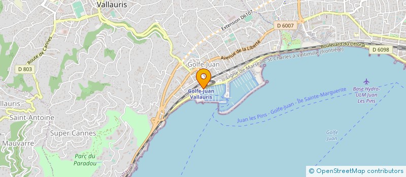 localisation de l'entreprise LE ST PIERRE à VALLAURIS
