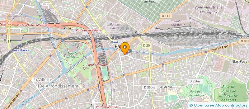 localisation de l'entreprise LE STADE à PANTIN